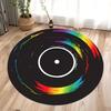Круглый ковер с принтом оптического диска для спальни, гостиной, коврик для кемпинга, фланелевый противоскользящий коврик, коврик для йоги, домашний коврик, подарок на день рождения