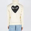 Comme des Garçons PLAY CCOMME des GARCONS PLAY Толстовка на молнии с большим черным сердцем 'Бежевый' Мужская AZ-T254-051-3
