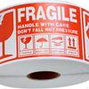 Хрупкие наклейки для транспортировки и перемещения, «Осторожно обращаться», предупреждающие этикетки,