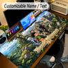 Large Mouse PadHunter × Hunter Custom Name Text Personalized Desk Mat Non Slip Gaming Pad