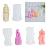 Statue Candle Mold for Making Candle Gypsum Ornaments Home Decorations DIY Craft 3D Scalpture Candle Silicone Mold