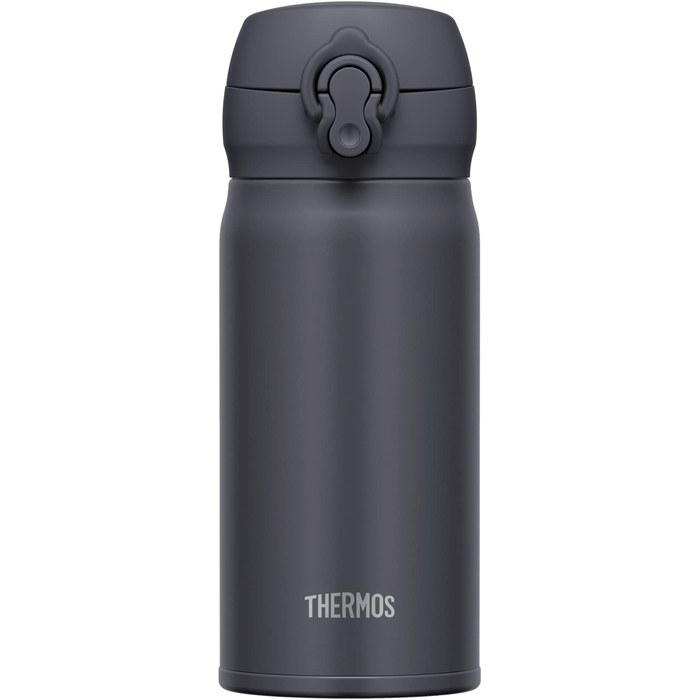Термос Thermos из нержавеющей стали, с вакуумной изоляцией, 350 мл, дымчато-черный, JNL-356 SMB