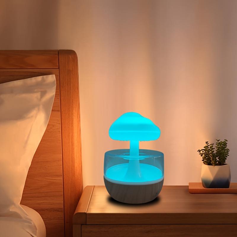 1шт креативный увлажнитель воздуха Raindrop, облако Rain Красочный грибовидный светильник Cloud Ambient Light
