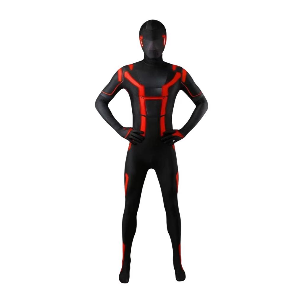 New Tron Ares Kids Cosplay Costume Movie Superhero Cosplay Tron Ares Jumpsuit Party Costumes for adult childre
