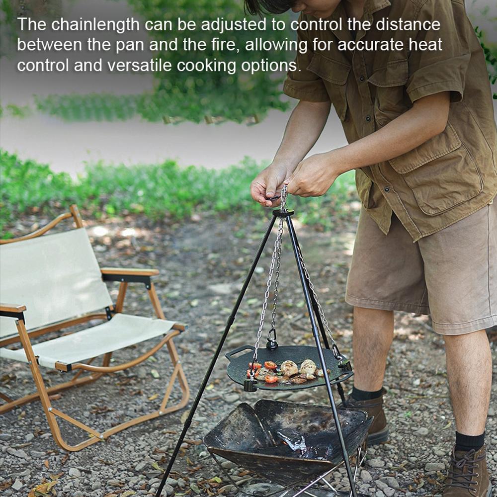 Уличная стойка из алюминиевого сплава для противня для выпечки, сковорода-гриль, съемная поддержка, портативный портативный кемпинг, пикник