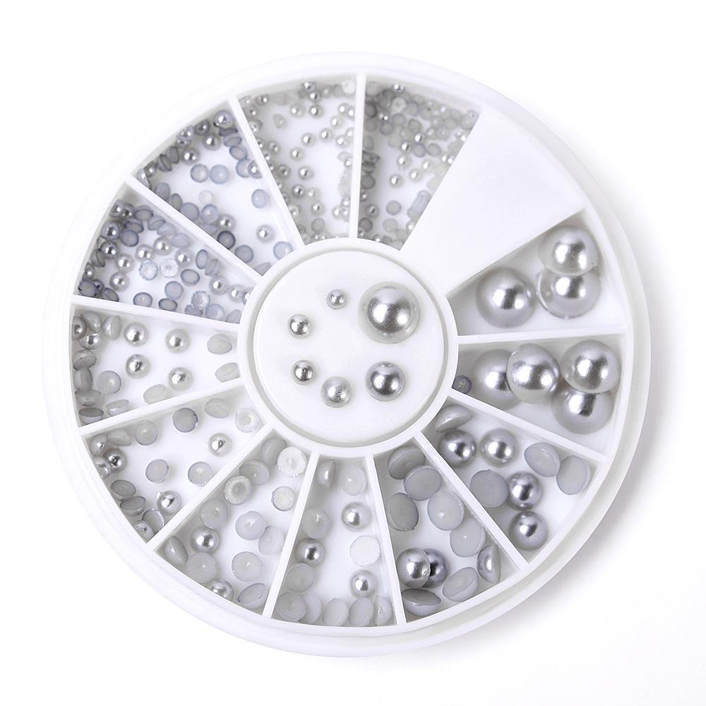 kads Модные 4 дизайна, блестящие жемчужные бриллианты, 3d дизайн ногтей, стразы, украшения для ногтей, набор украшений для дизайна ногтей «сделай сам»