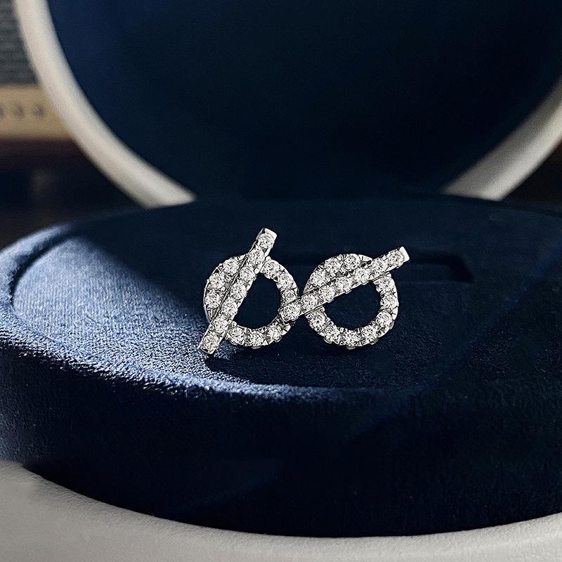 18k Gold Electroplated Full Diamond Minimalist Nose Stud Earrings