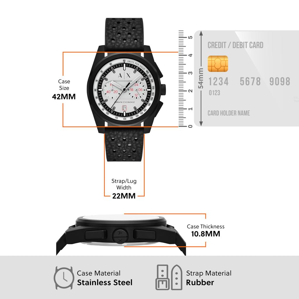 Часы AX Armani Exchange AX2865 Мужские черные