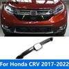Для Honda CR-V CRV 2017-   Центральная решетка переднего бампера из углеродного волокна, гоночная решетка, накладка, аксессуары, стайлинг автомобиля