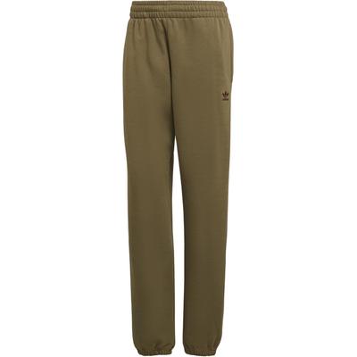 Оригинальные однотонные спортивные брюки с вышитым логотипом бренда, на завязках, с манжетами, женские плавки оливково-зеленого цвета H06632