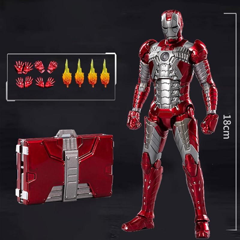 HiPlay Средние подвижные игрушки 1/10 железный человек MK5 подвижная фигурка Готовый продукт Несветящаяся версия
