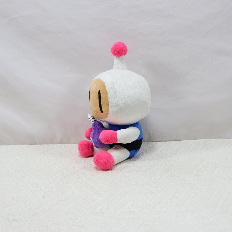 26CM Creative Cartton Game Bomberman Plush Toy Soft Game Figure Plushie Room Decoration Fans Collection Toy Birthday Gifts
