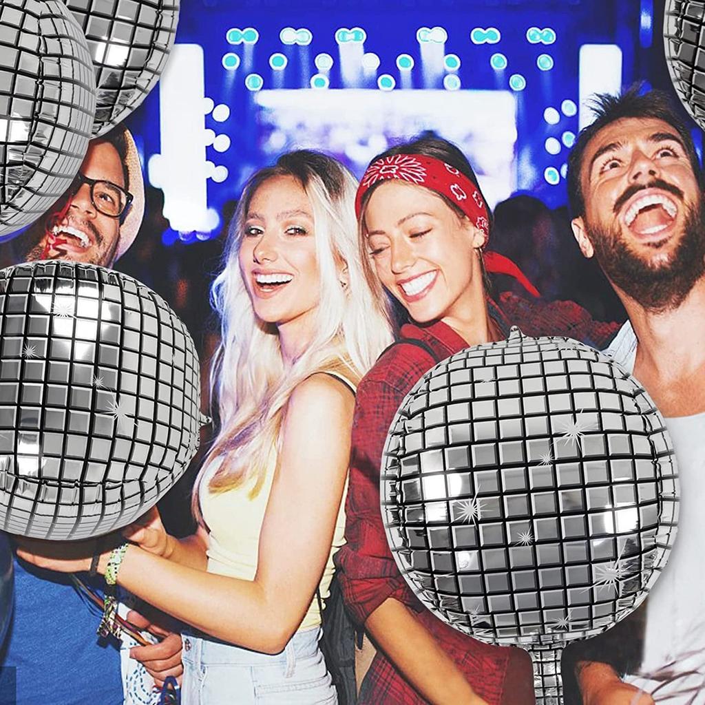 6 упаковок больших шаров для диско-бальных залов для украшения и принадлежностей для вечеринки по случаю дня рождения в стиле диско в 1970-х годах