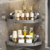 Moisture-proof Bathroom Corner Rack Carbon Steel Corner Storage Shelf Shower Shampoo Rack Kitchen