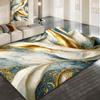 Золотистые абстрактные мраморные полосы ковры для гостиной, роскошное украшение спальни, ковры большой площади, прикроватный коврик для дивана, мягкий коврик для пола для отдыха
