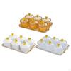 Dried Fruit Plate Appetizer Serving Tray Luxury Divided Platter Condiment for Living