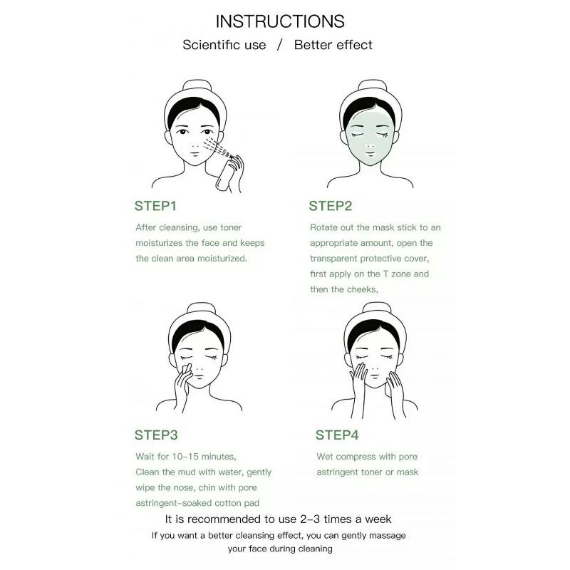 Твердая маска, увлажняющая грязевая маска, очищающая маска для лица против морщин с зеленым чаем/баклажанами