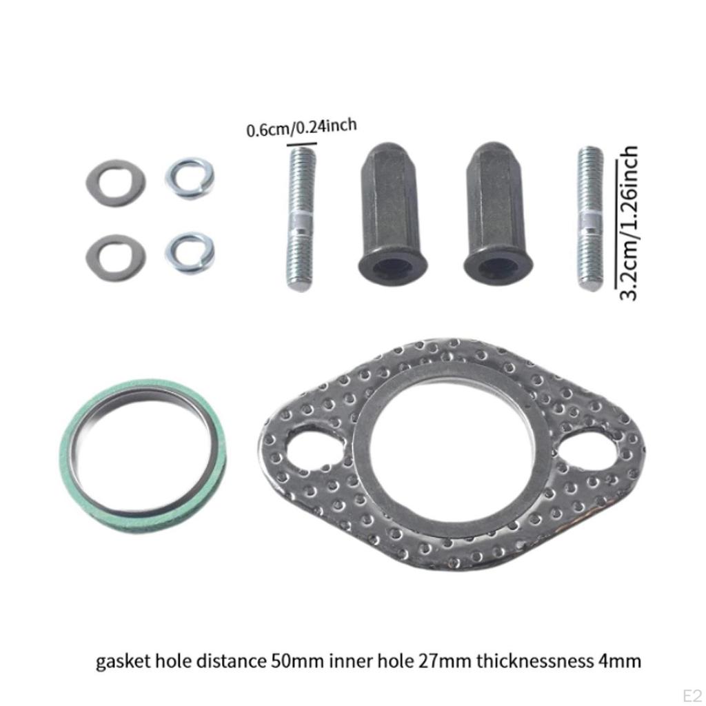 Комплект для ремонта фланца выхлопной системы, прочный, удобный, заменяет Gy6 50cc-150cc