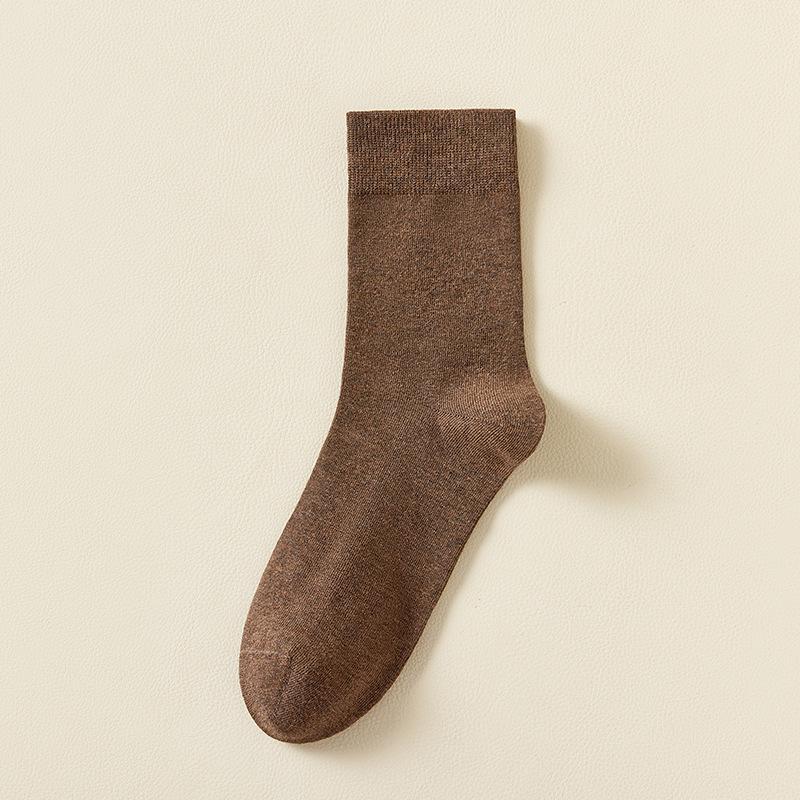 Мужские носки средней длины, антибактериальные, без запаха, бесшовные, из чистого хлопка, для весны/лета, деловые - 10 пар