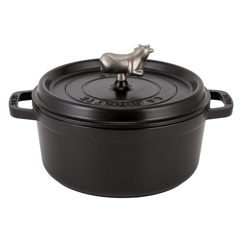 Staub Animal Knob Pot Knob Милая стильная ручка для горшка, ручка для аксессуаров, корова, животные, ручка для горшка, корова, животное [Горшок Staub] 1990005/40511-486-0 [Товар]