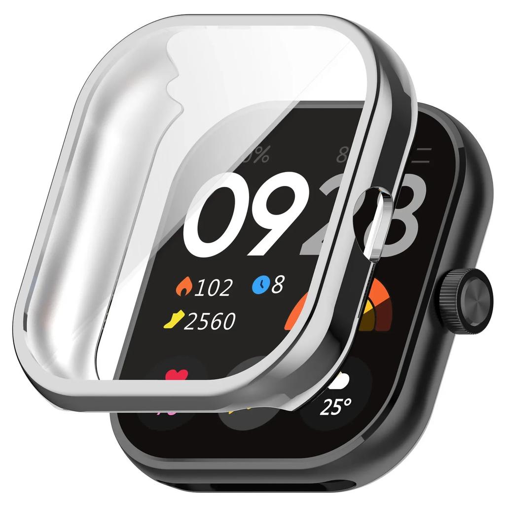 Защитный чехол для Xiaomi Redmi Watch 4, мягкий ТПУ протектор экрана, полный защитный корпус-бампер с покрытием для Redmi Watch 4, аксессуары