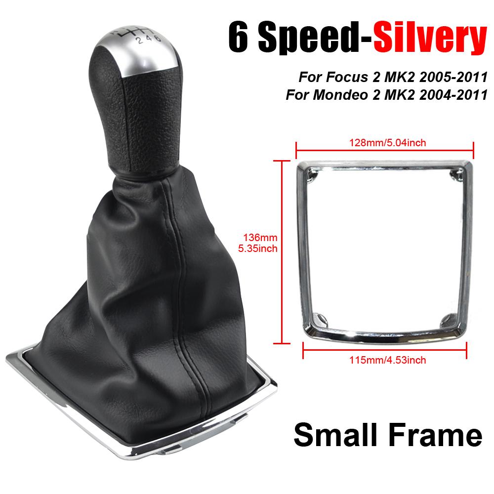 5 6 скоростей MT ручка переключения передач рычаг переключения передач чехол багажника для Ford Focus 2 Mondeo MK2