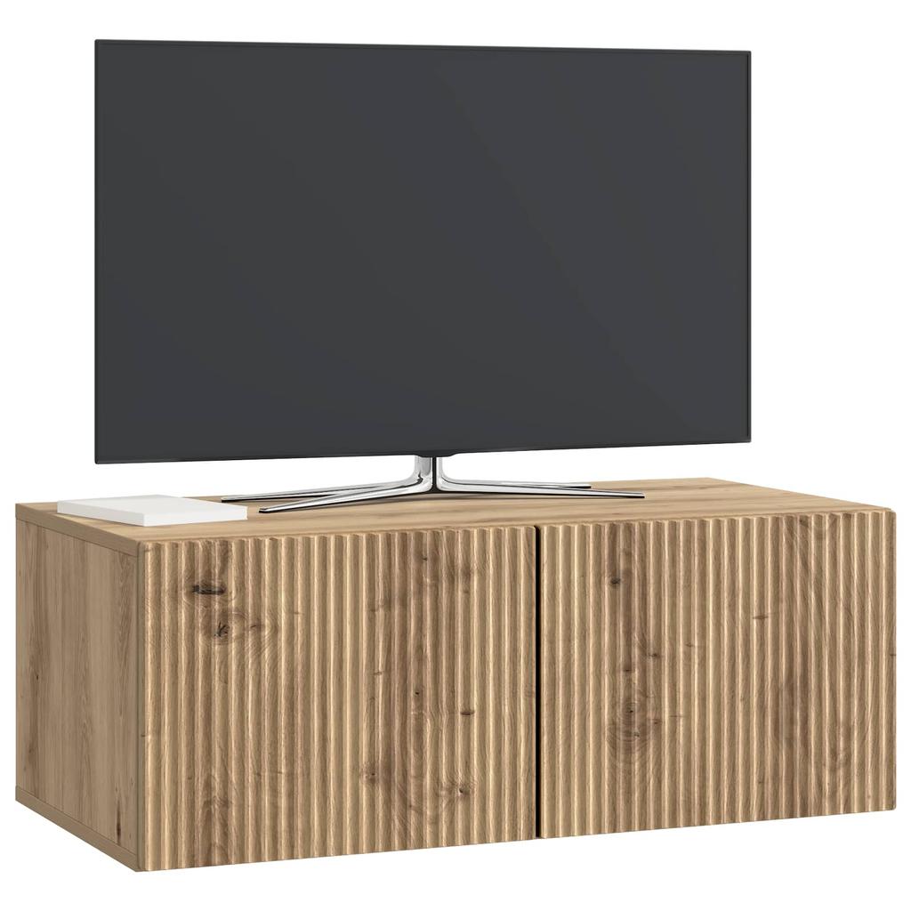 Wall Mounted TV Cabinet Artisan Oak 78.5 x 41 x 30 cm