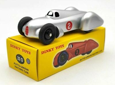 DINKY TOYS Масштабная модель Dinky Auto Union Tipo B Racing, репродукционное издание, литая модель автомобиля 1/43 Автомобиль