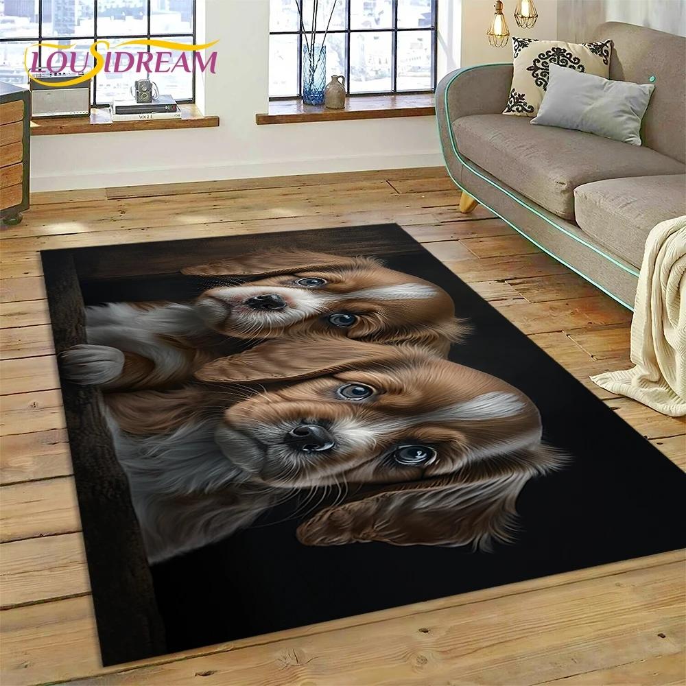 Милая собака Самоед, Чихуахуа, Хаски, Коки Мультяшный Ковер Коврик для Спальни Гостиной Дома Украшение Дивана, Детский Большой Декор Напольный Коврик