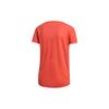 Adidas Quick-Dry Training Casual Sports Round Neck Short Sleeve T-Shirt Women Tops Coral-Pink EI6383