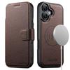 Магнитный чехол-книжка для iPhone 17 Pro со слотом для карт и подставкой для беспроводной зарядки