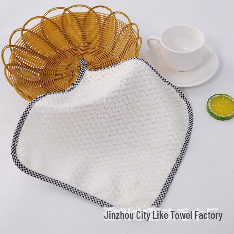 Кухонное полотенце для рук с рисунком в виде ананаса - коралловый флис, полотенце для мытья посуды с возможностью подвешивания