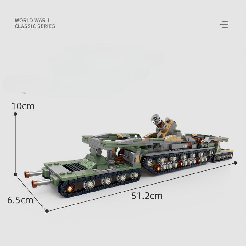 WW2 Военная серия 8-в-1 артиллерийский танк бронеавтомобиль DIY аксессуары собирать украшения строительные блоки кирпичи игрушки подарки