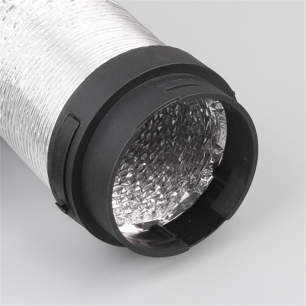 75mm/2.95in Diesel Heater Duct Kit 150cm/59.06in Hose and Vent Silver