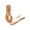 Женская золотая плоская сандалия Shoetopia Snd-138-4 Детская UK (Snd-138-Золотой)-EU37