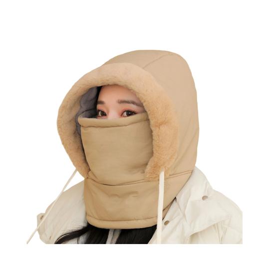 Шапка для верховой езды Ветрозащитная Зимняя Защита лица с Дышащей Областью Носа и Рта Теплая Бархатная Подкладка Покрытие 360 Градусов Лыжный Гейтор для Шеи