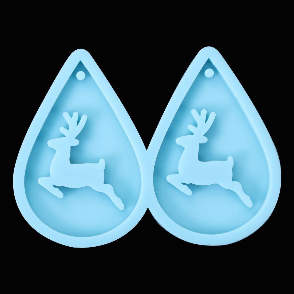 Making Tools Dangle UV Epoxy Earrings Resin Mold Merry Christmas Resin Silicone Mould Pendant Molds