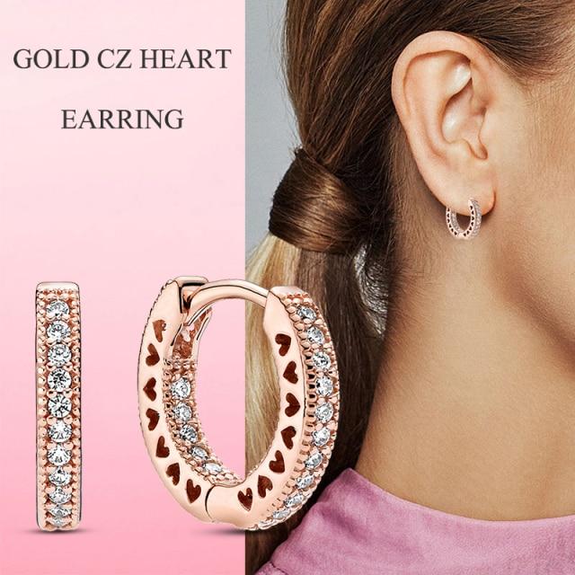 925 Серебряные серьги-гвоздики Женские модные серьги-гвоздики Ювелирные изделия