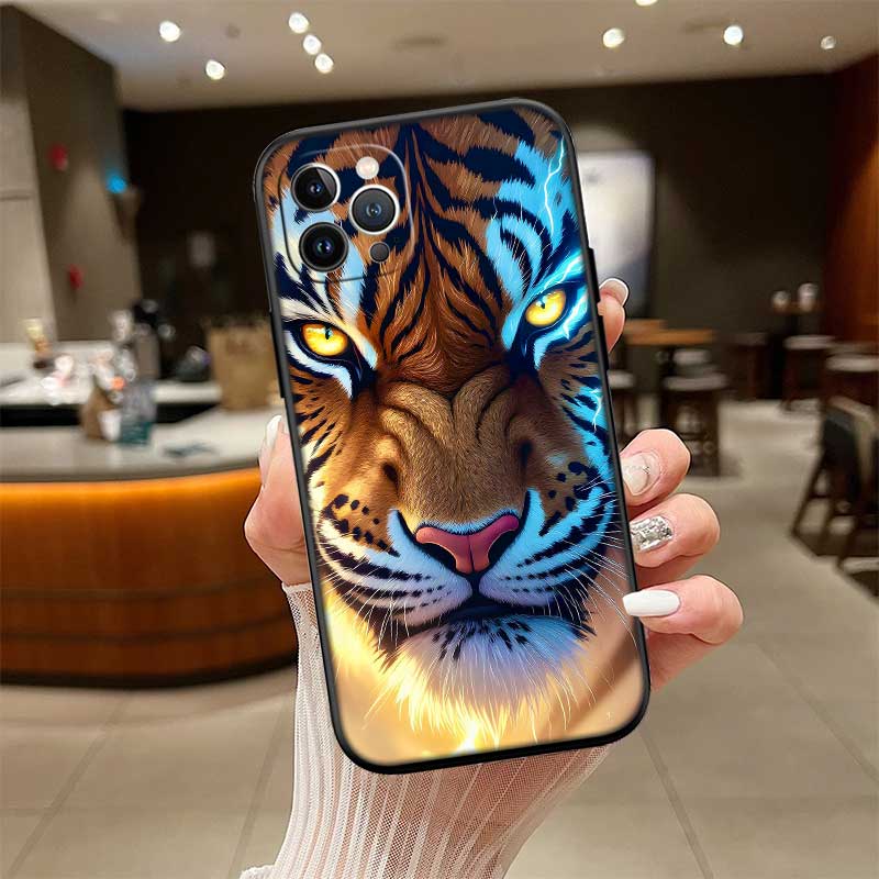 UP5 Animal Tiger New High-End Shell Phone Case for iPhone SE X XS XR 16E 17 11 Pro Max 8 7 6 6s Plus Air