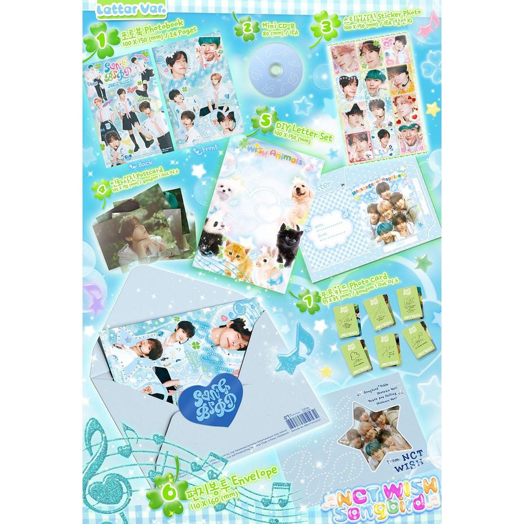 NCT Альбом сингла WISH - [Songbird] (Письмо Вер.)