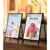 Heavy Duty A Frame Folding Sidewalk Poster Signboard Sign Single/Double Sided A Board Metal Poster Display Stand