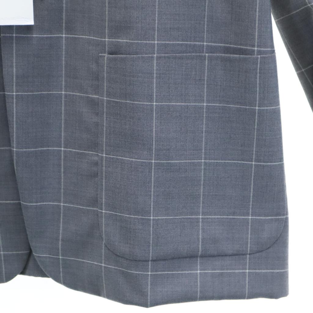 Неиспользованный uniform experiment 20SS Пиджак приталенного кроя в клетку 'оконная рама' Мужской Б/У
