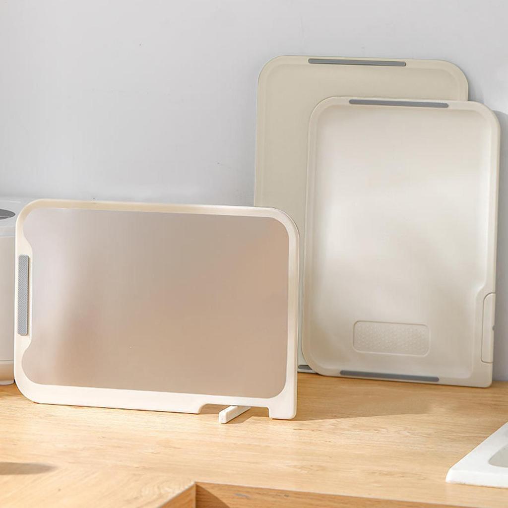 Разделочная доска двусторонняя из нержавеющей стали разделочная доска для кухни пищевой ПП нескользящая легко моющаяся для нарезки быстрой разморозки