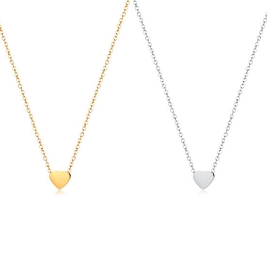 Модное изысканное сердце, простое тонкое женское ожерелье на ключице, модные украшения