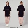 NOVENTA-K Оверсайз Пике Футболка с коротким рукавом Черная