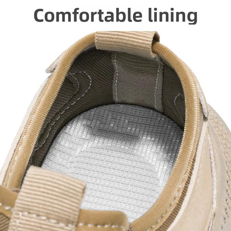 Oulylan Wear-resistant Labor Shoes Outdoor Breathable Anti Odor Work Boots Men Lightweight Non Slip Casual Sneakers 39 To 44