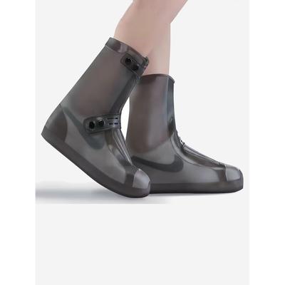 Силиконовый водонепроницаемый чехол для обуви, высокий толстый износостойкий противоскользящий чехол для обуви для дождливой погоды, водонепроницаемый чехол для обуви