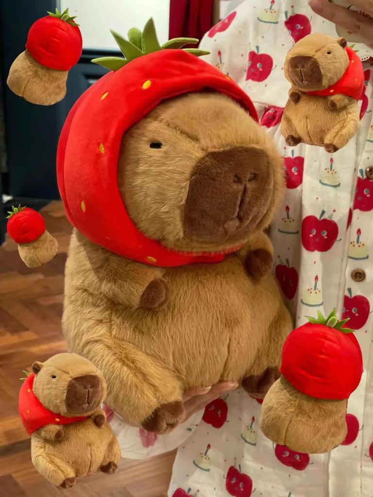 Плюшевая игрушка-капибара REDICE, Портативная мягкая игрушка, Нежная к коже [Оригинал] [2025 Улучшенная мягкость] Сжимающаяся плюшевая игрушка-капибара, Успокаивающая,