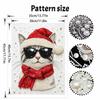 Christmas Pearl Painting Kit Handmade DIY Cool Cat In Sunglasses With Scarf Home Decoration Painting