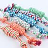 1 Pcs 27CM Dog Toys Funny Cotton Rope Toys For Small Puppy Dogs Pet Chew Toys Pet Supplies Random Colors
